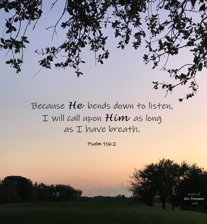 He bends to listen